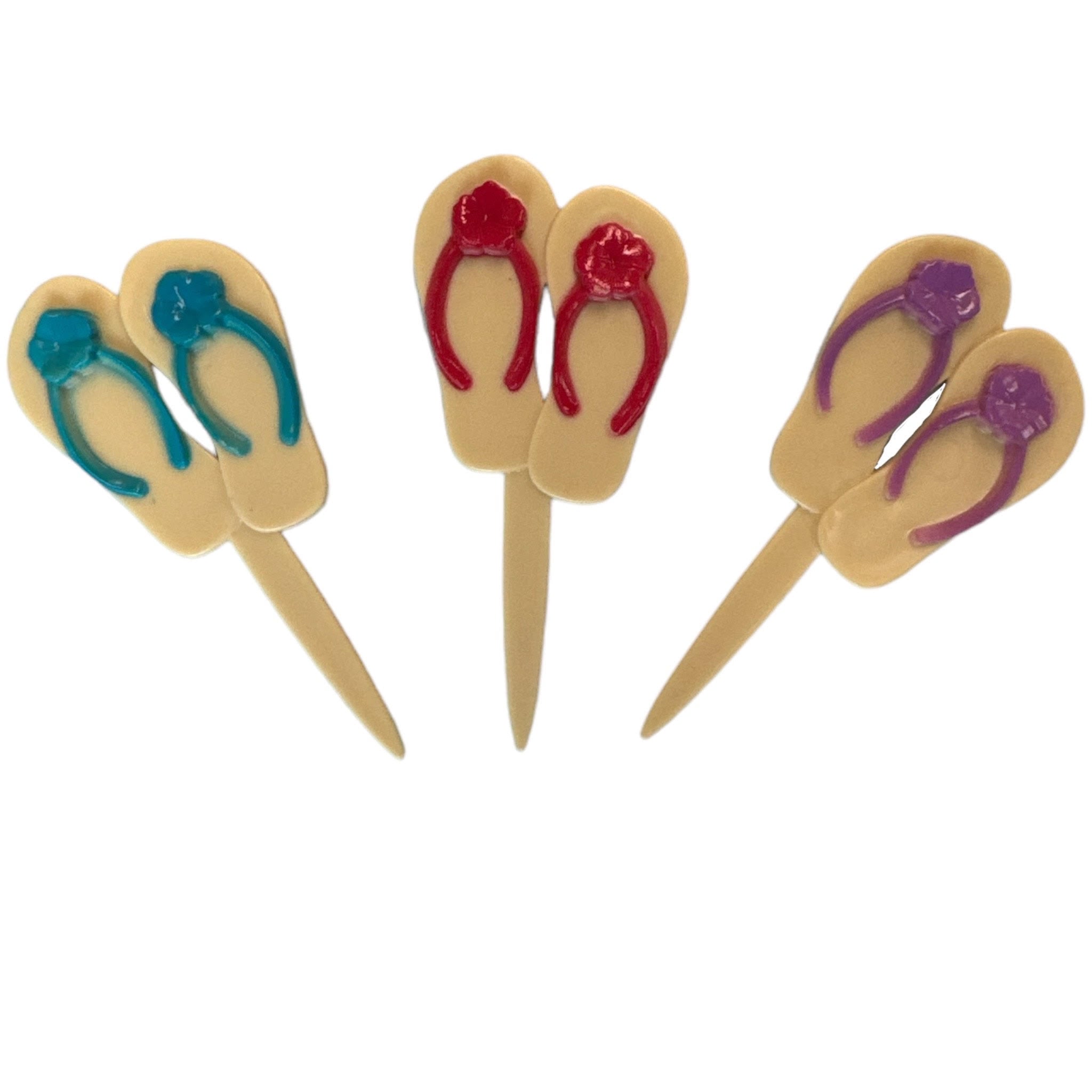 Flip Flops / Thongs Plastic Cupcake Pic Cake Decoration - Sold SinglyFlip Flops / Thongs Plastic Cupcake Pic Cake Decoration - Sold Singly