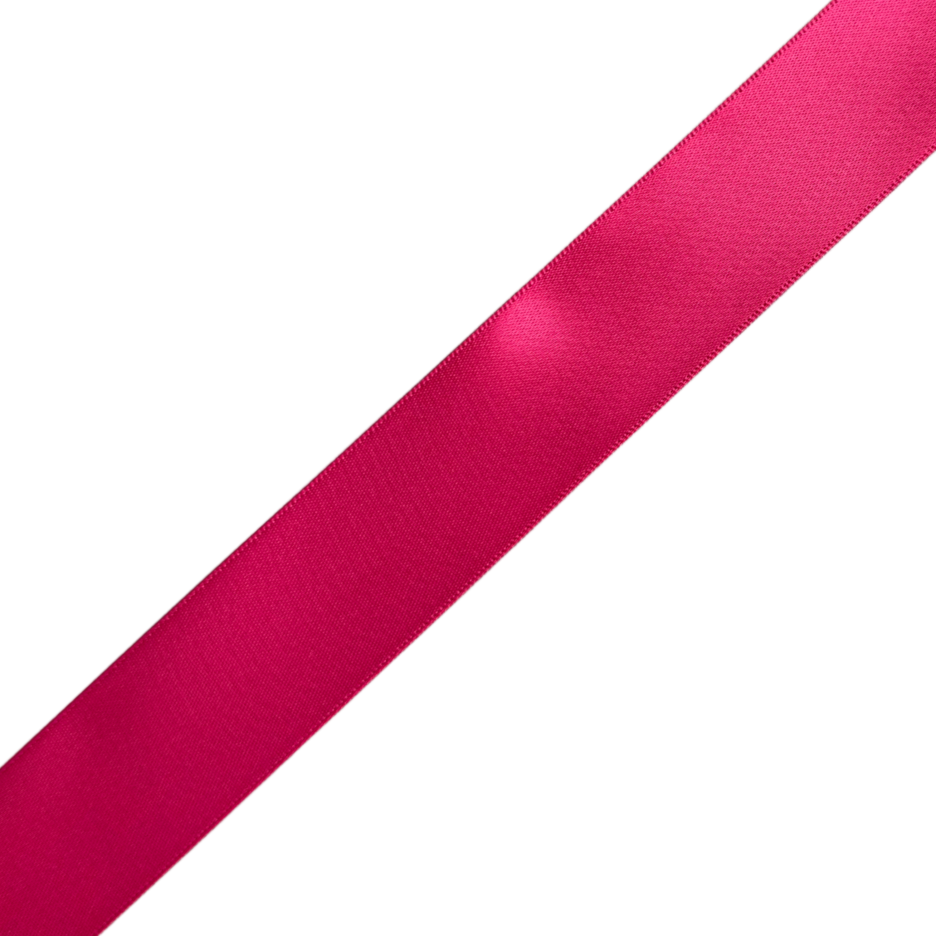 Bright Peony Pink 25mm Satin Ribbon