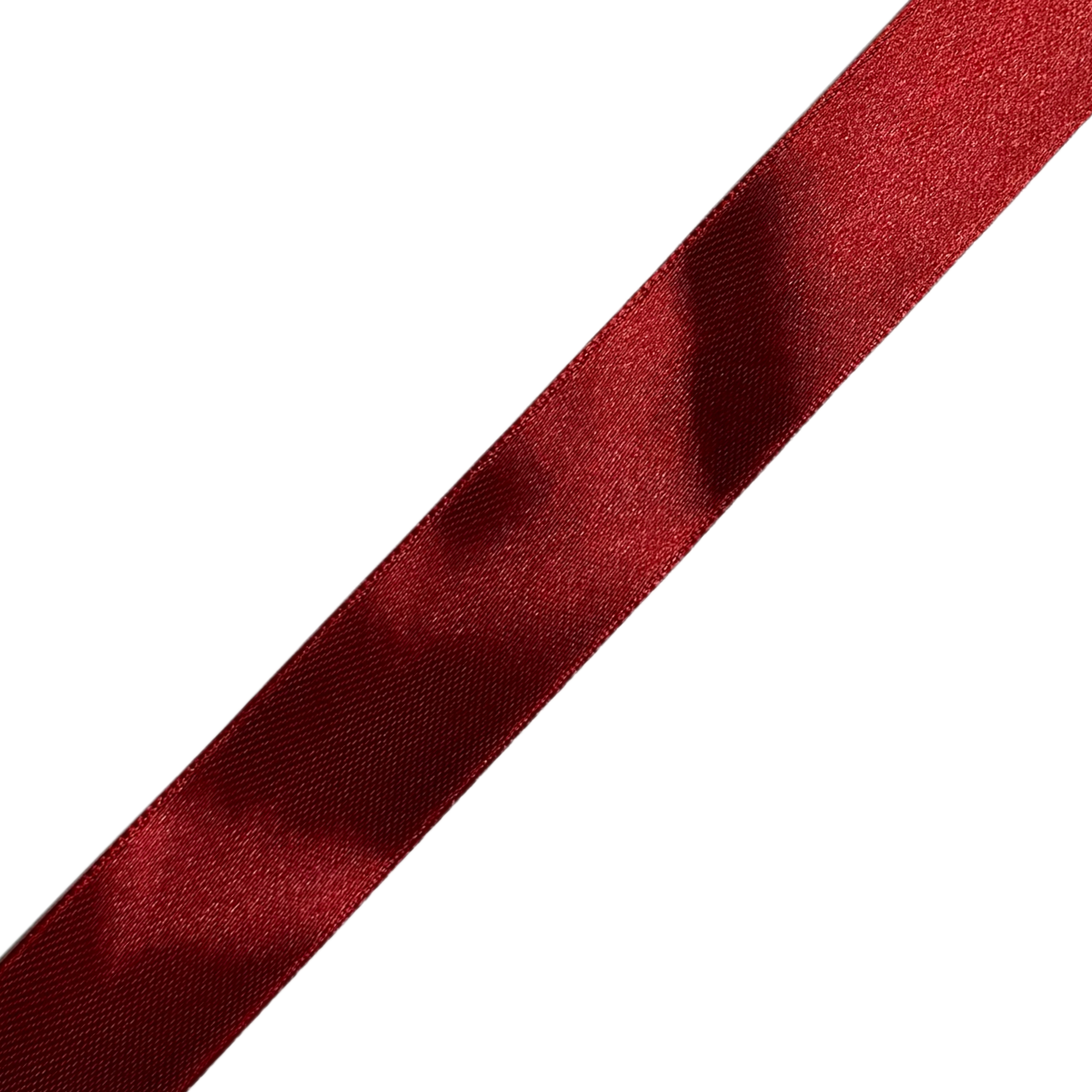 Deep Red 25mm Satin Ribbon