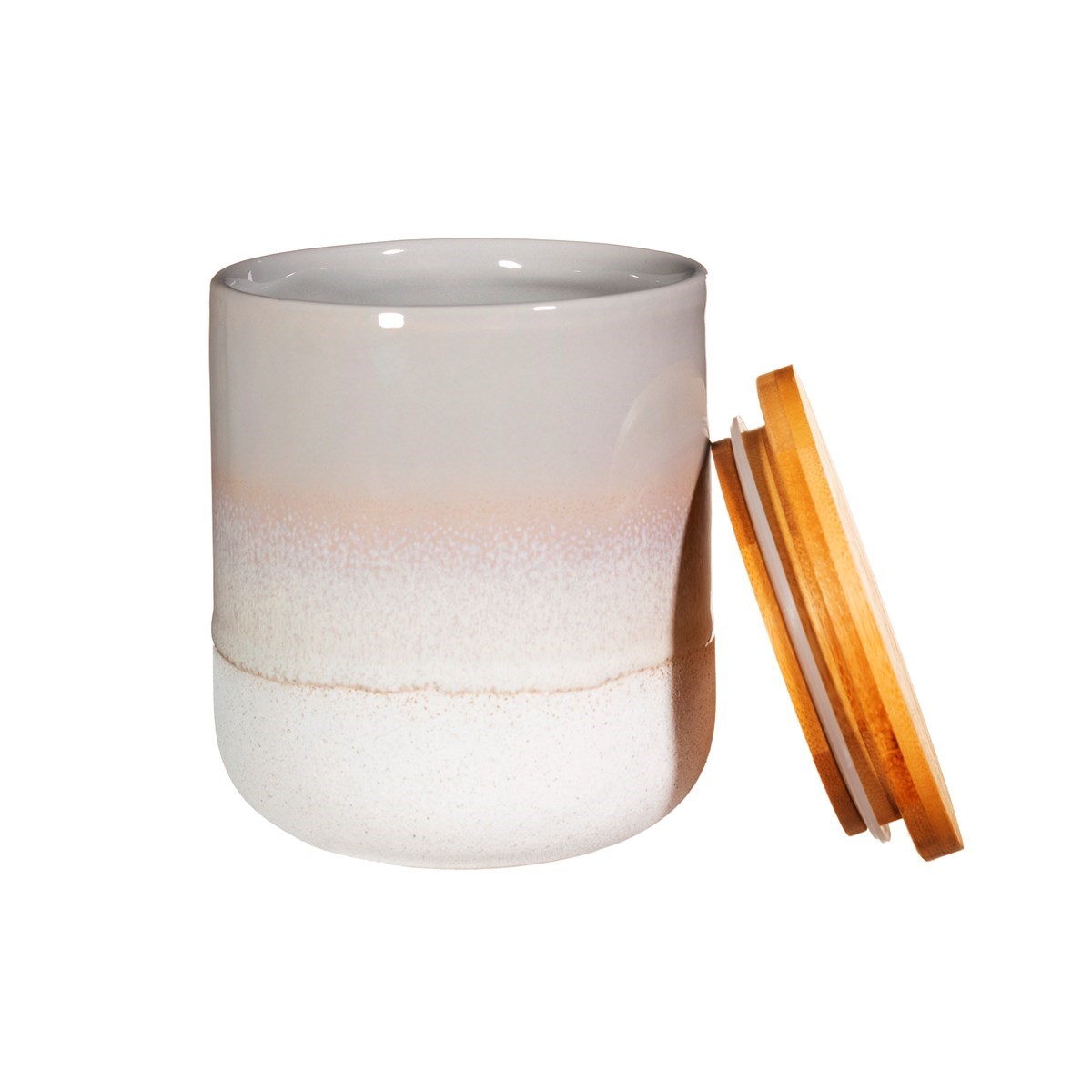 Sass & Belle Mojave Ombre Glaze Storage Canister Grey