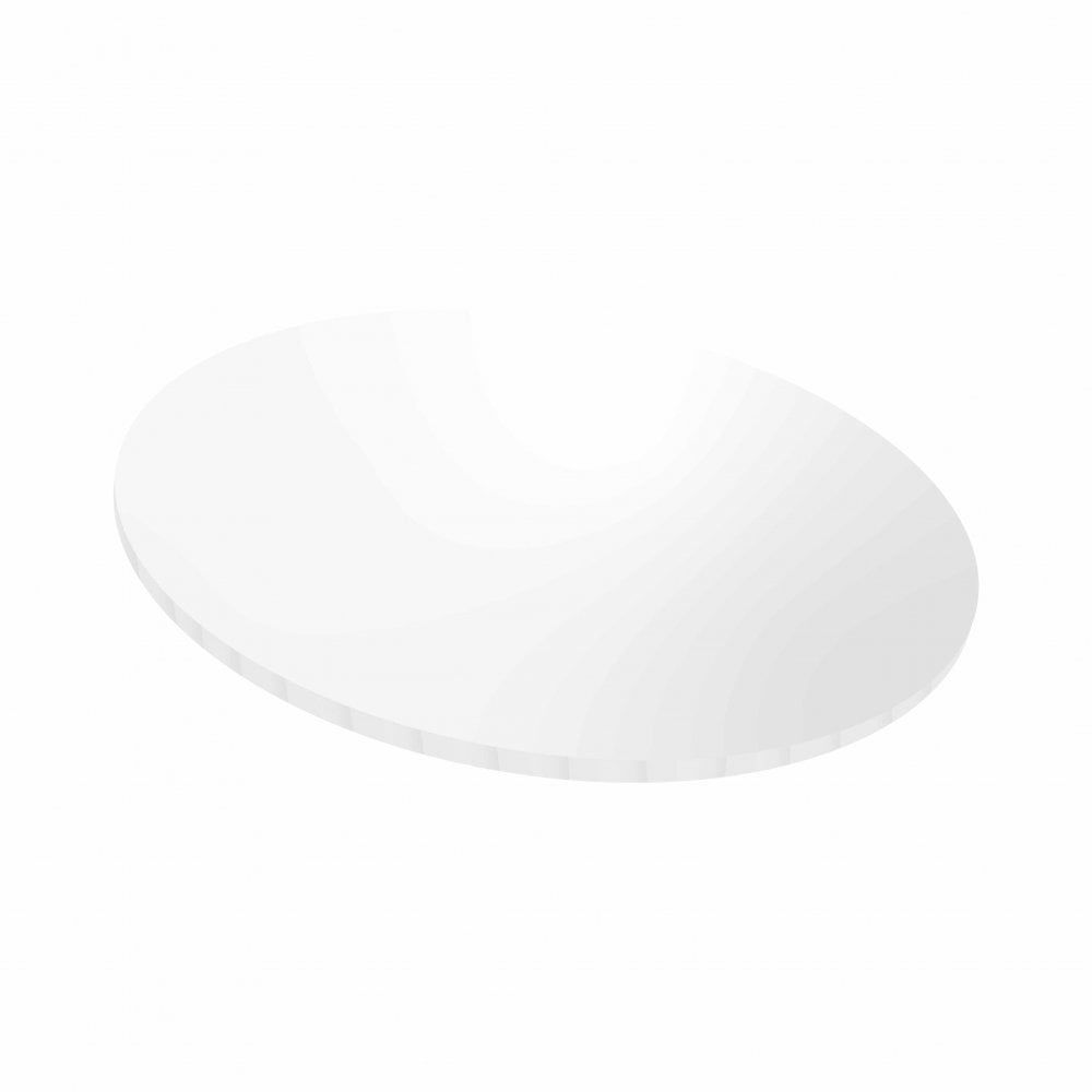 10" Gloss White Masonite Cake Board - Round/Circle (5mm Thick)