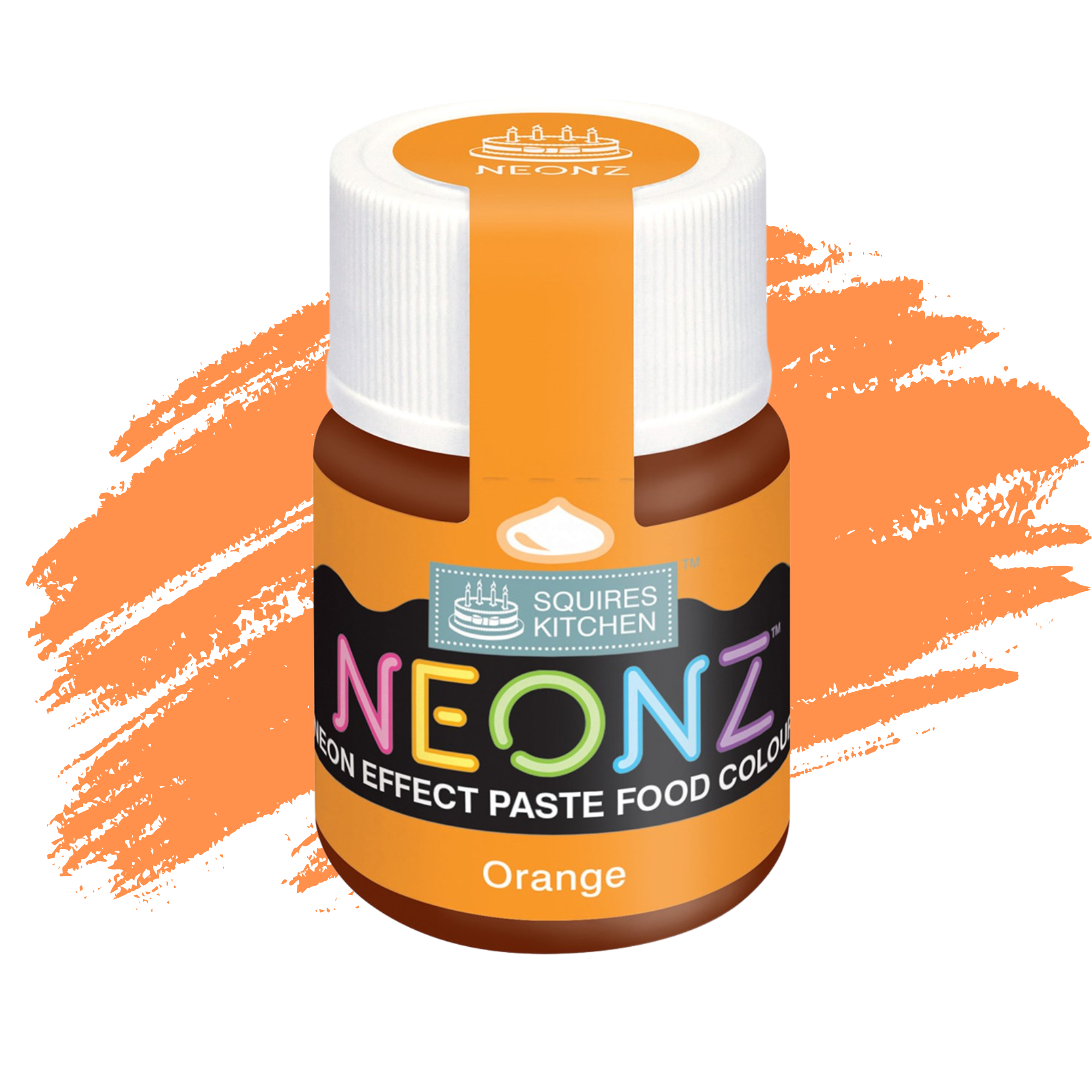 Squires Kitchen Neonz Neon Effect Concentrated Paste Food Colouring - 20g - Orange