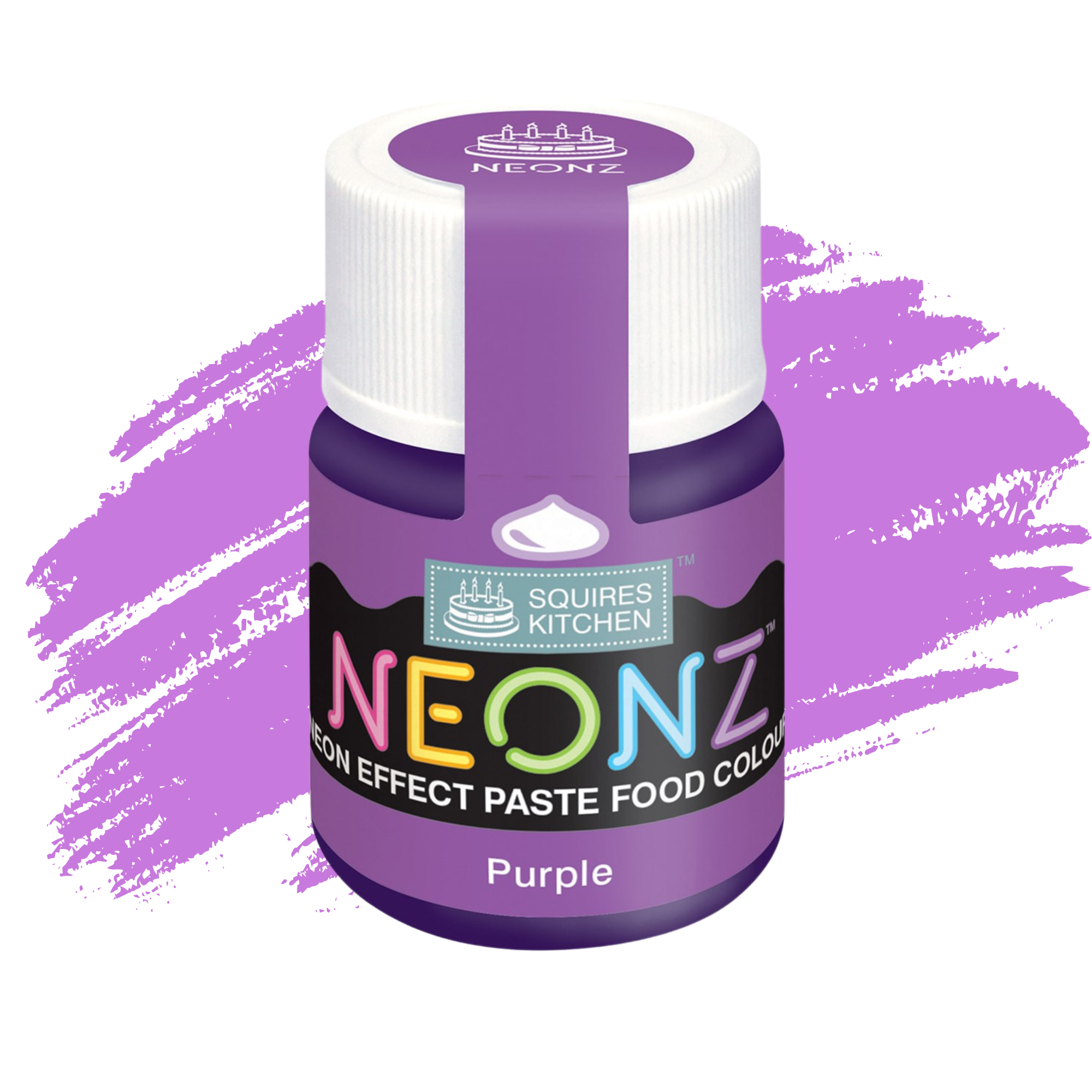 Squires Kitchen Neonz Neon Effect Concentrated Paste Food Colouring - 20g - Purple