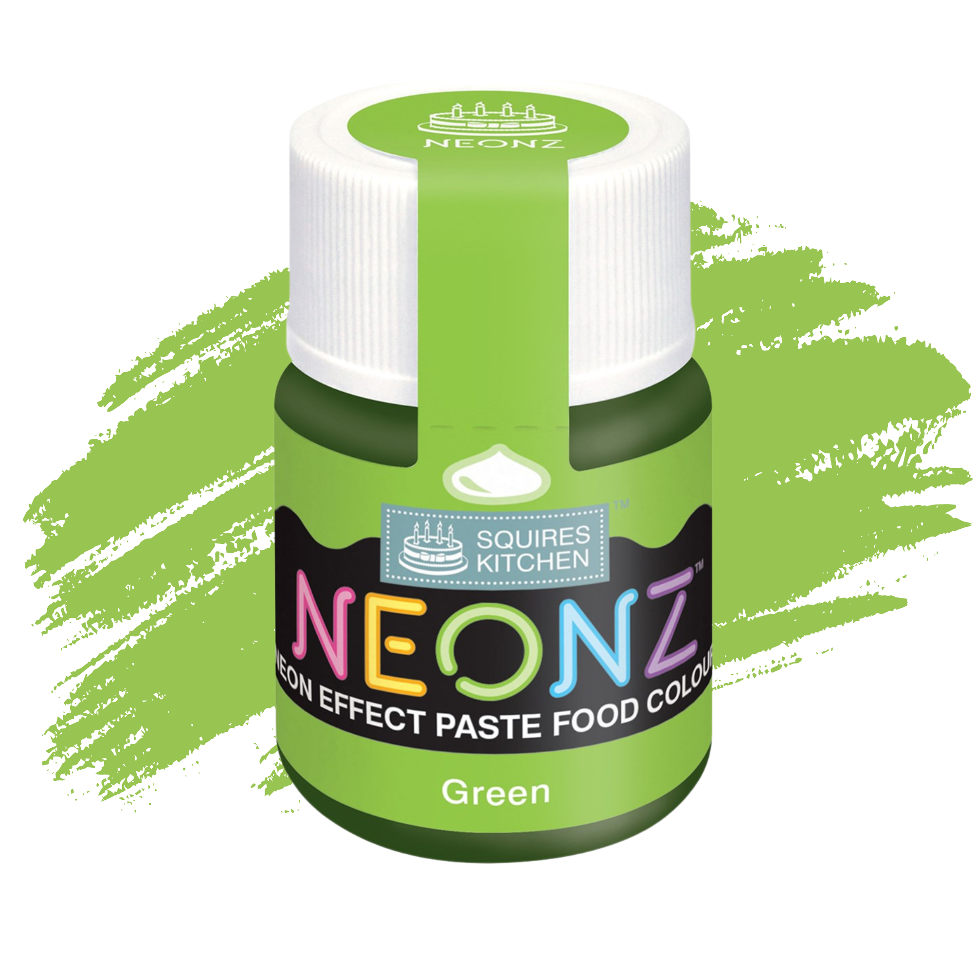 Squires Kitchen Neonz Neon Effect Concentrated Paste Food Colouring - 20g - Green 