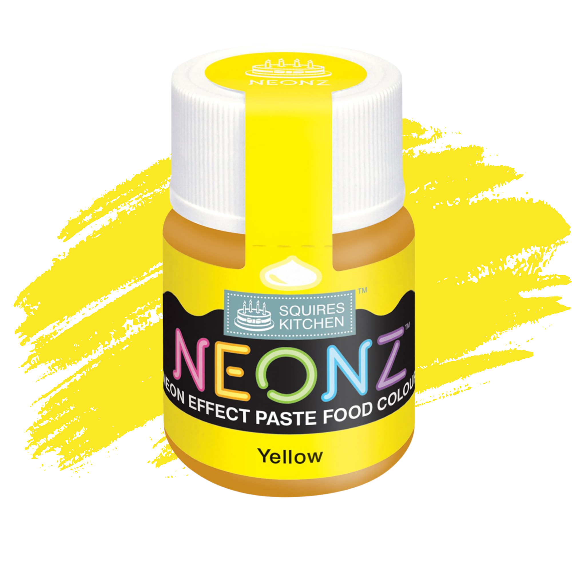 Squires Kitchen Neonz Neon Effect Concentrated Paste Food Colouring - 20g - Yellow