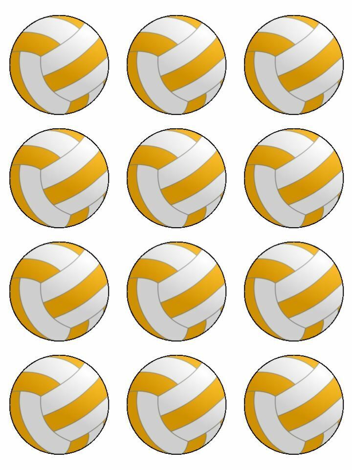 Netball hobby netball ball sports Edible Printed Cupcake Toppers Icing Sheet of 12 Toppers