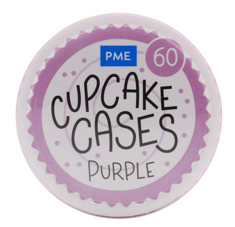 PME Pack of 60 Lilac Purple Paper Cupcake Baking Cases