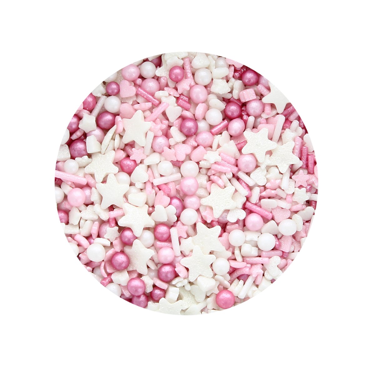 Edible Assorted Cake Sprinkles - Pink Mix 75 grams
