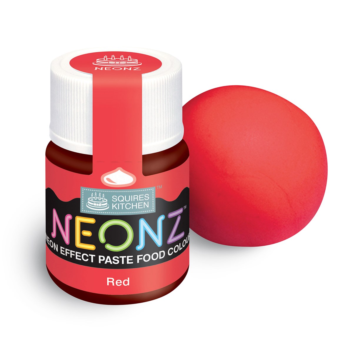Squires Kitchen Neonz Neon Effect Concentrated Paste Food Colouring - 20g - Red