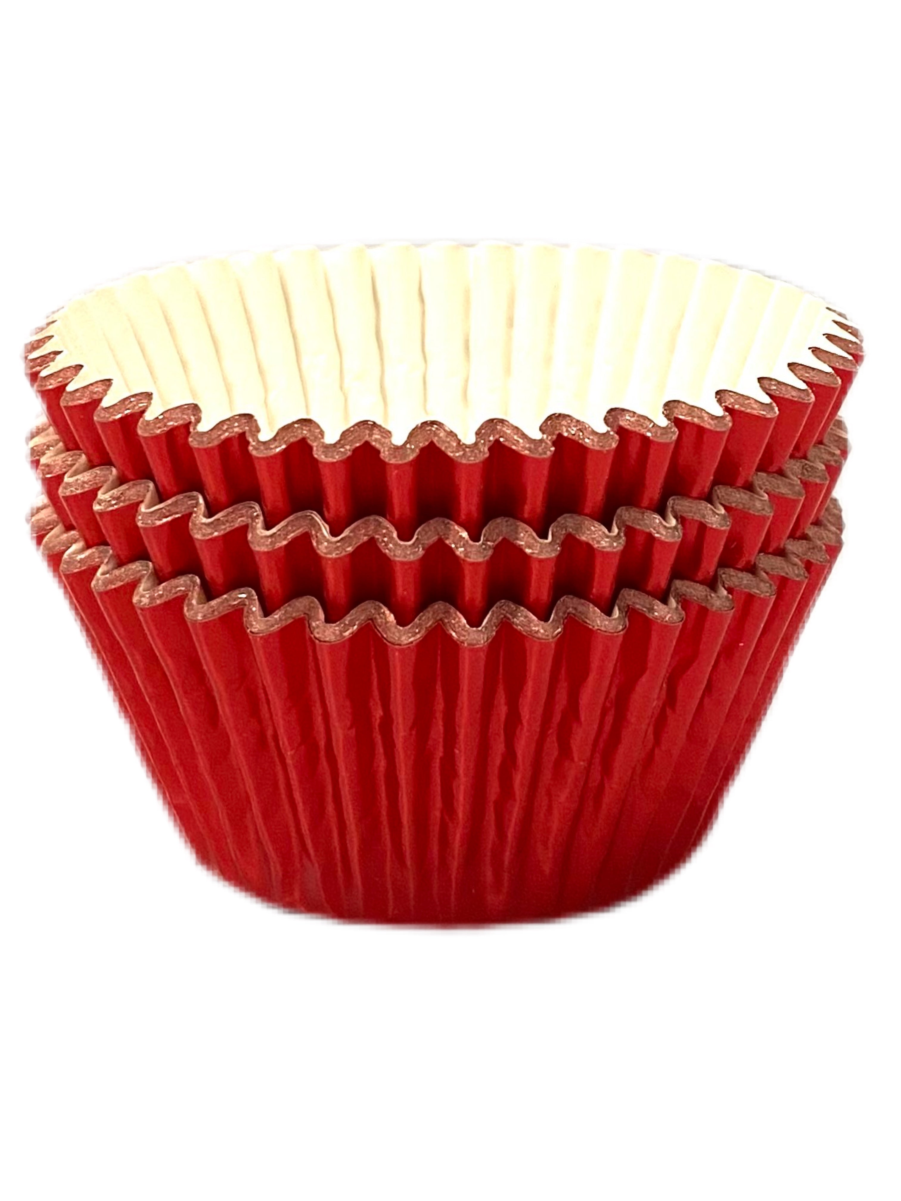 Red Muffin Cases, Red Foil Cupcake Baking Cases, foil muffin cases, foil cupcake cases, red cupcake cases