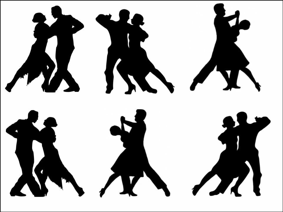 ballroom dancing dance silhouette decor edible Printed Cake Decor Topper Icing Sheet Toppers Decoration