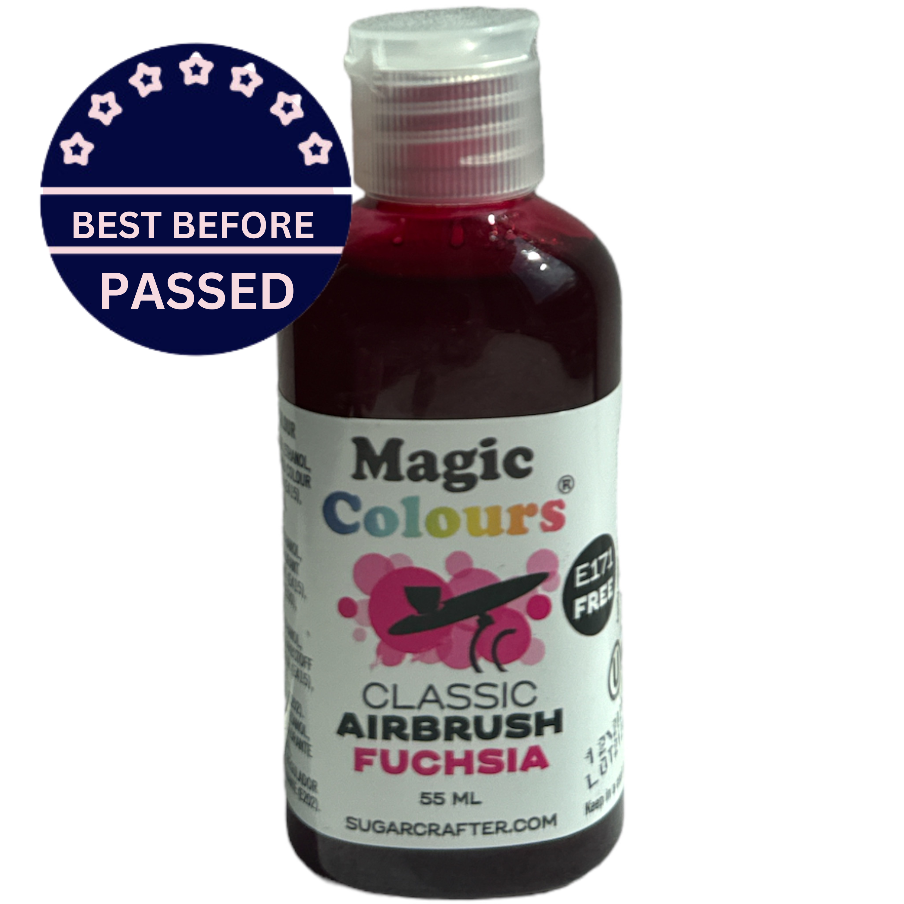 B.B Passed 12/24 Magic Colours Classic Airbrush Colour 55ml - Fuchsia Pink