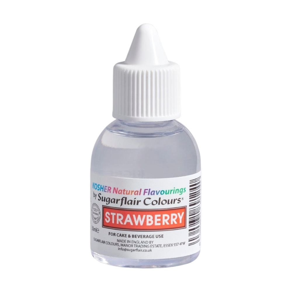 Sugarflair Strawberry - Kosher Concentrated Natural Flavour / Food Flavouring 30ml