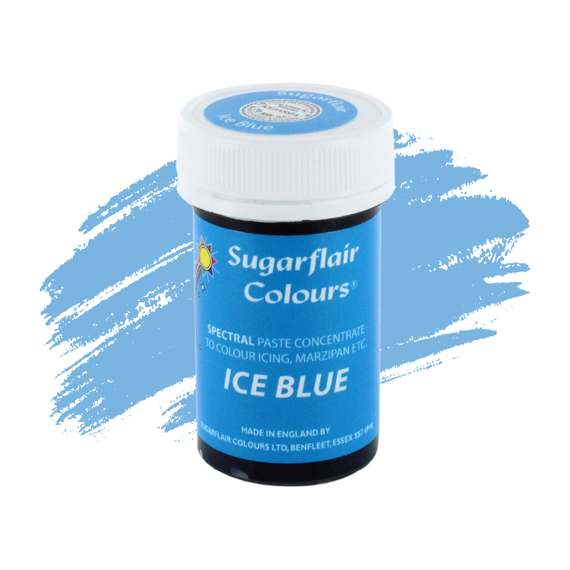 Sugarflair Paste Colours Concentrated Food Colouring - Spectral Ice Blue - 25g