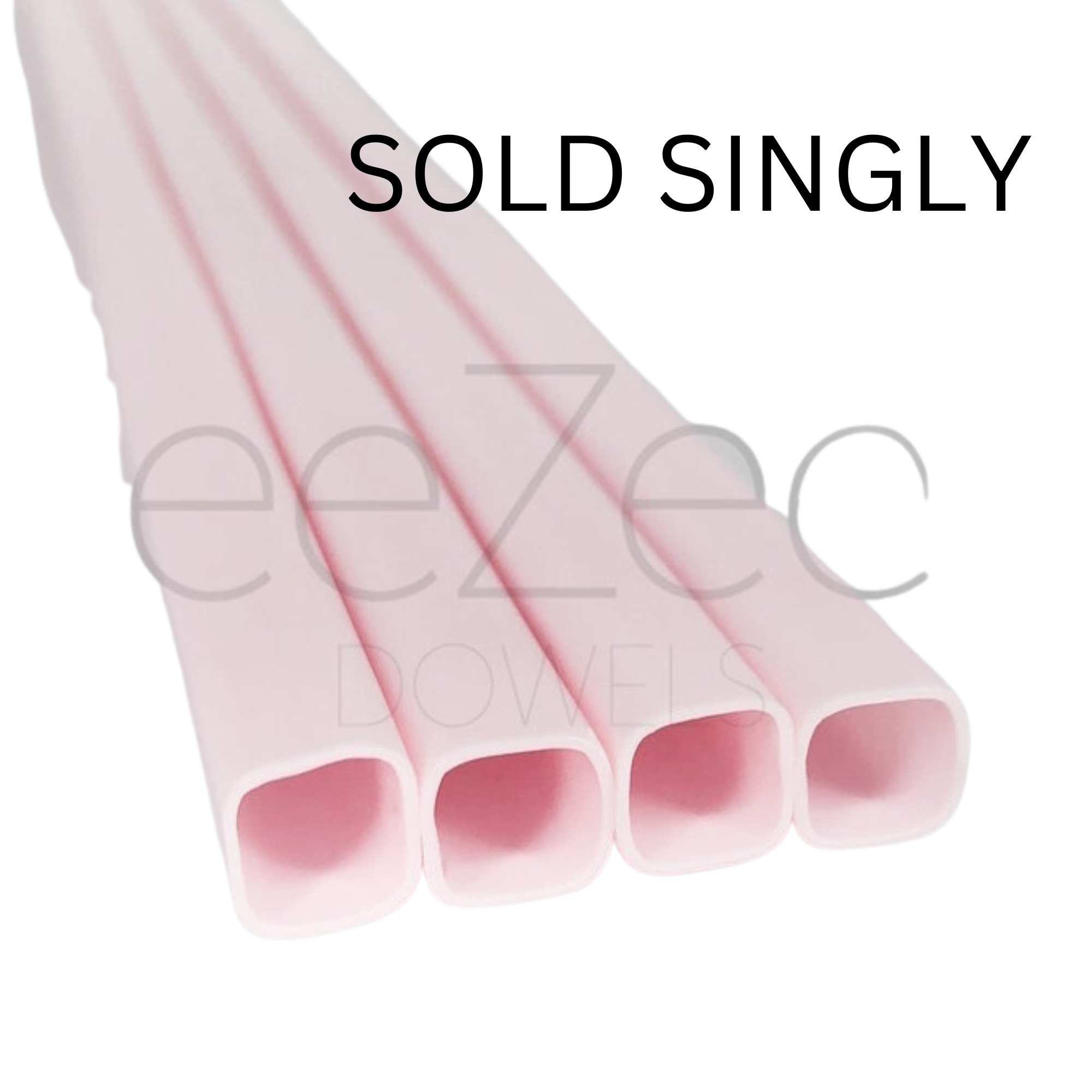 EeZee Pink Square Dowel 12" Cake Support Stick - Sold Singly