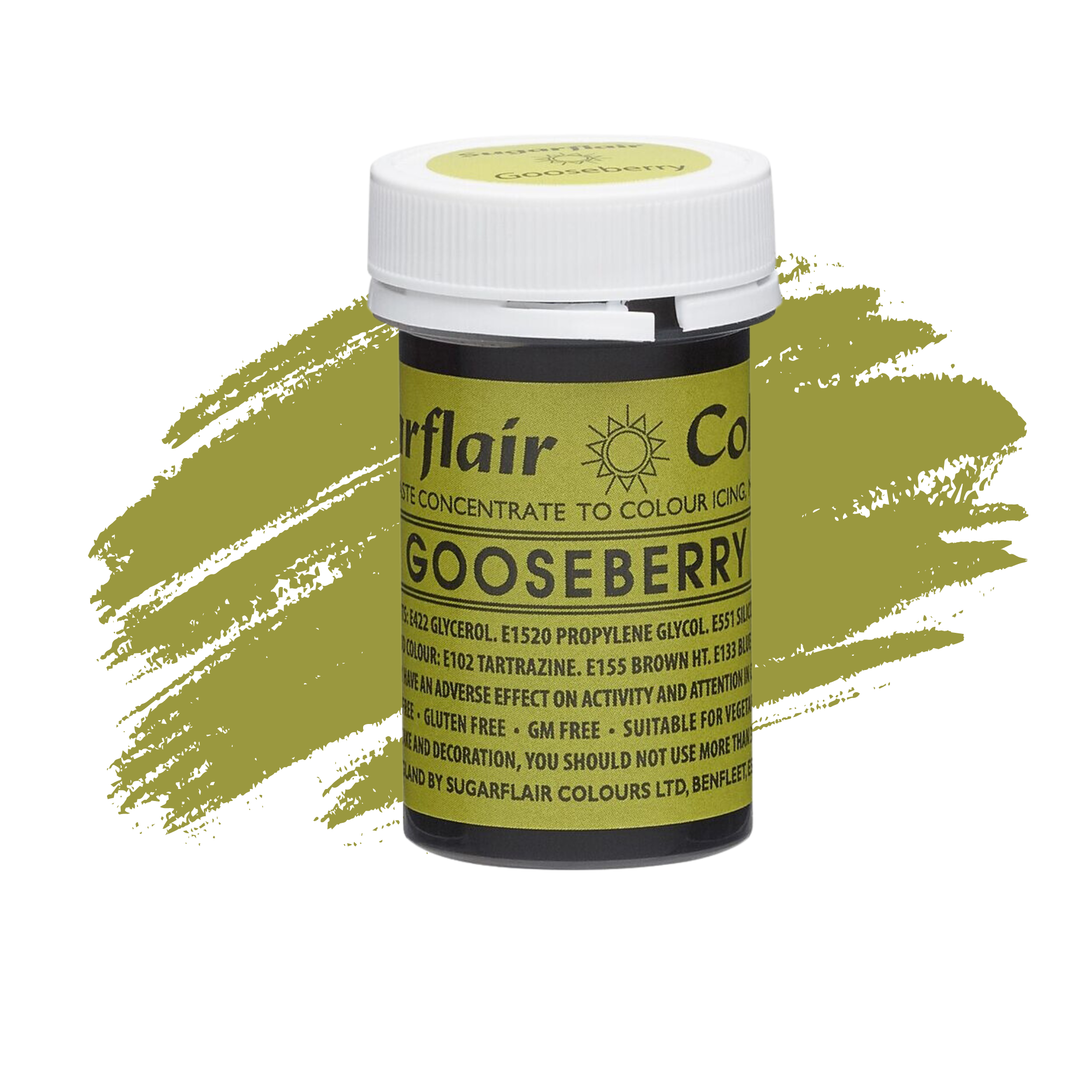 Sugarflair Paste Colours Concentrated Food Colouring - Spectral Gooseberry - 25g
