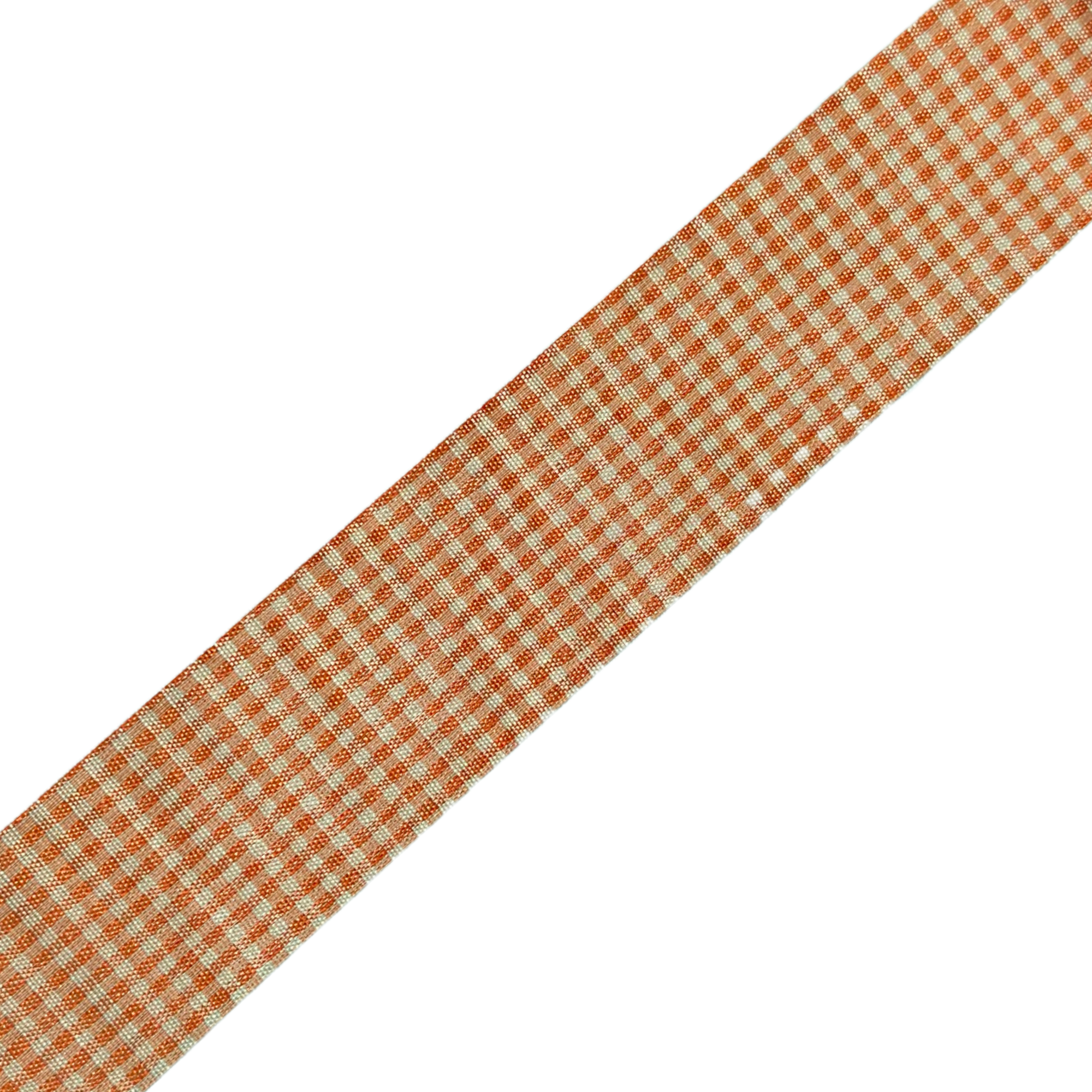 Classic Gingham Orange 38mm Ribbon