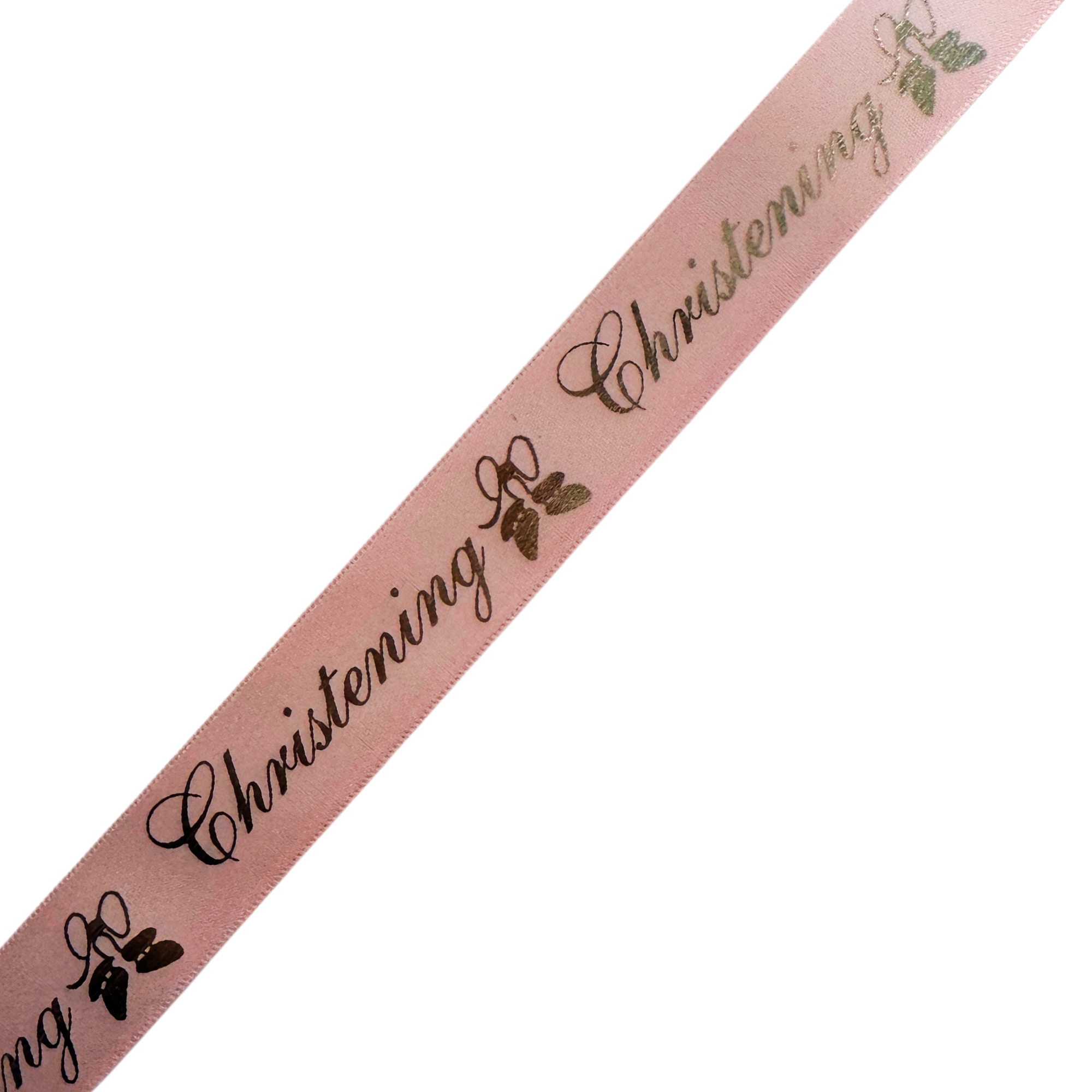 Pink Christening 20mm Ribbon