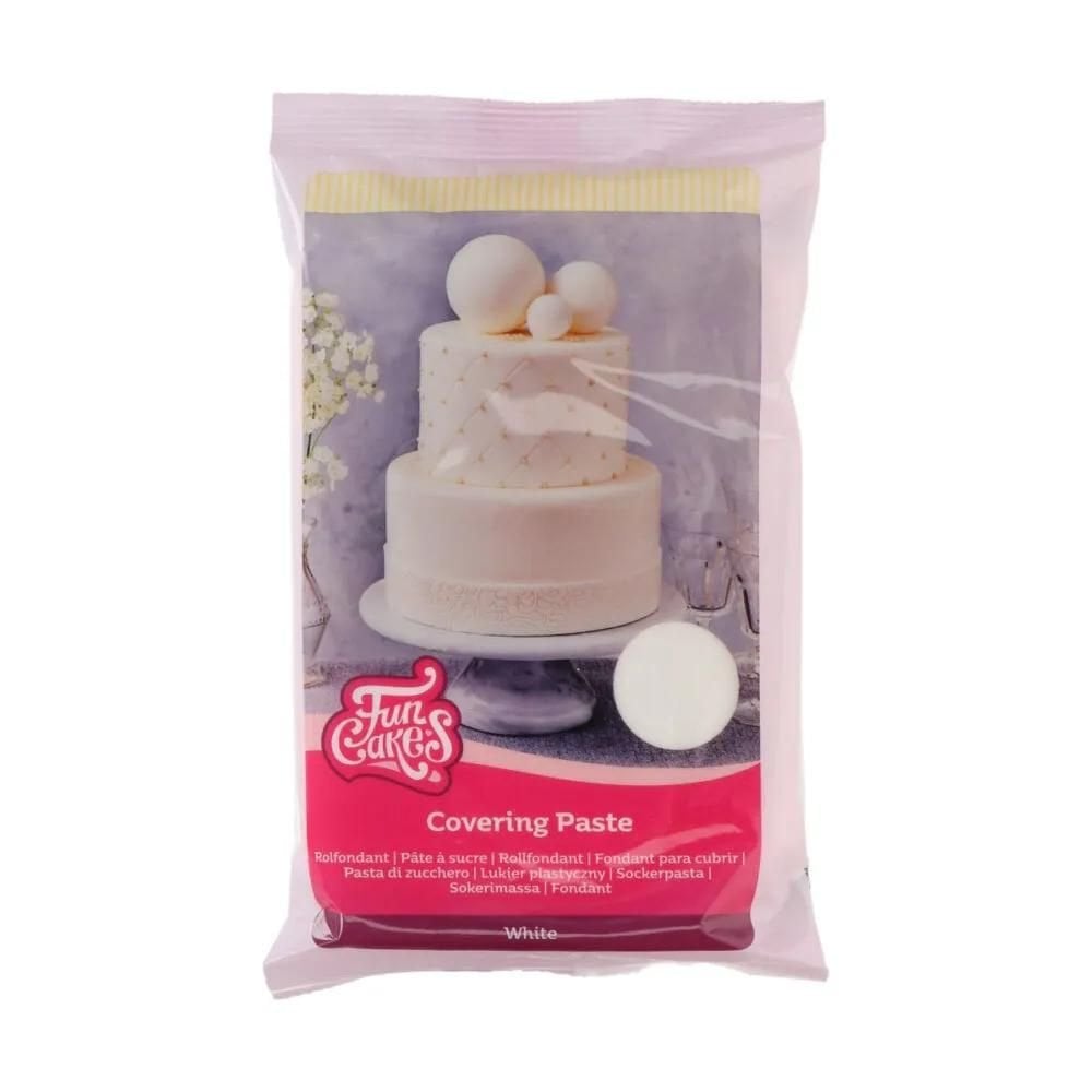 Fun Cakes  Sugar Covering Paste Ready to Roll Fondant Just Roll with it Icing - White - 500g