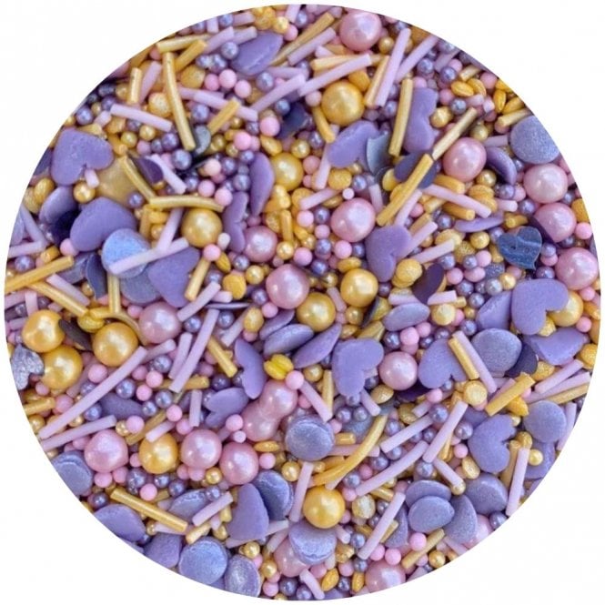 Purple Cupcakes Edible Sprinkles Wisteria Mix 90g