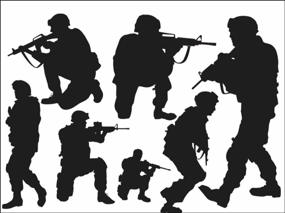 Army fighting men silhouettes Edible Printed Cake Decor Topper Icing Sheet Toppers Decoration Edible Printed Cake Decor Topper Icing Sheet Toppers Decoration