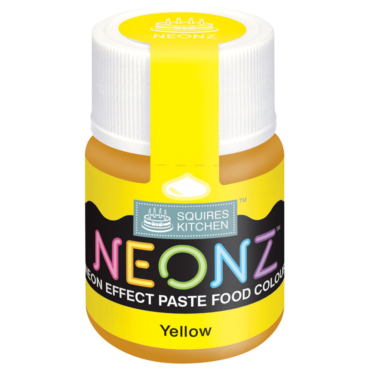 Squires Kitchen Neonz Neon Effect Concentrated Paste Food Colouring - 20g - Yellow