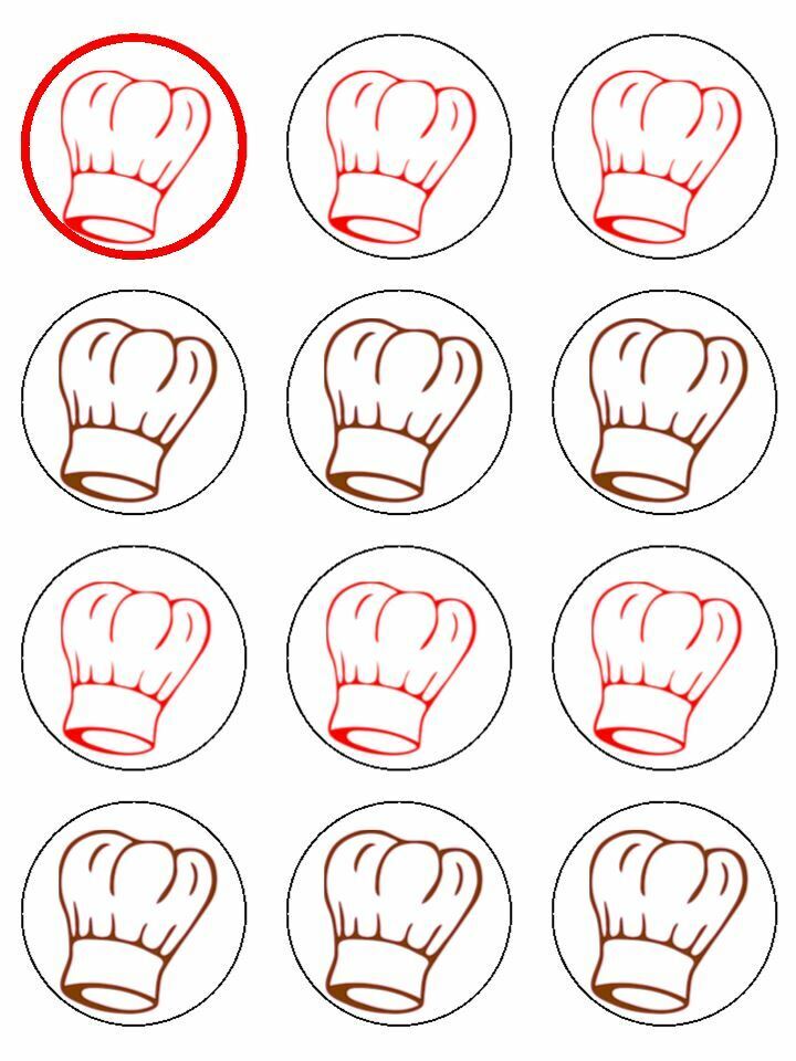 Chefs hats cooking baking