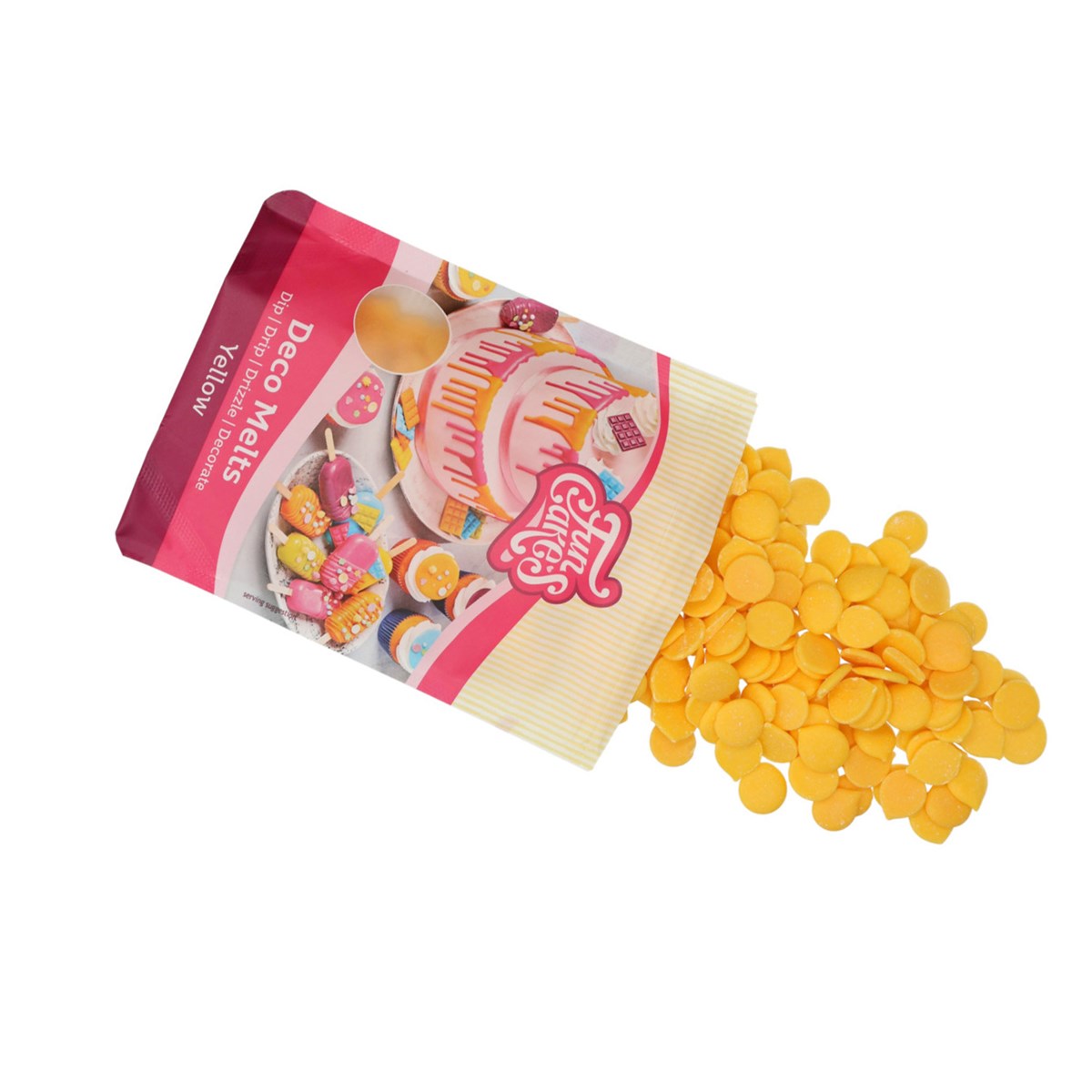 FunCakes - Deco Candy Melts Buttons - Yellow