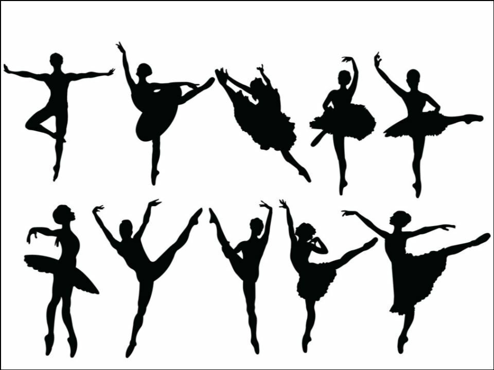 Ballet Dancing Dancers silhouettes Edible Printed Cake Decor Topper Icing Sheet Toppers Decoration Edible Printed Cake Decor Topper Icing Sheet Toppers Decoration