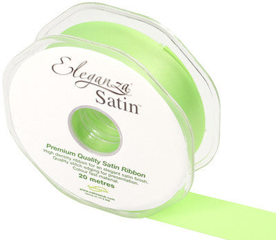 Lime Green Satin Ribbon - 25mm - The Cooks Cupboard Ltd