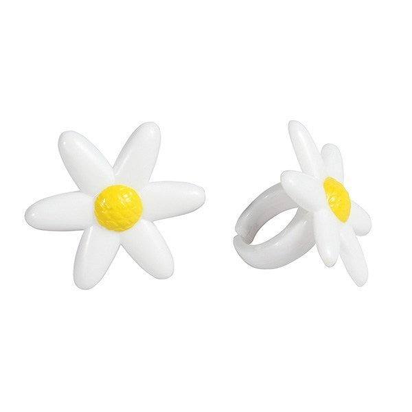 White Daisy Ring - Perfect Cupcake Decoration - Sold Singly - The Cooks Cupboard Ltd