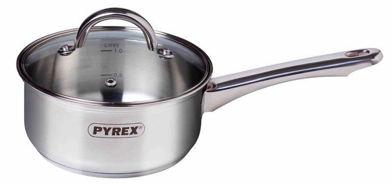 Pyrex Master Stainless Steel Saucepan with Lid