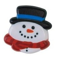 Christmas Ring Ideal Cupcake Decoration - Cheerful Snowman - The Cooks Cupboard Ltd