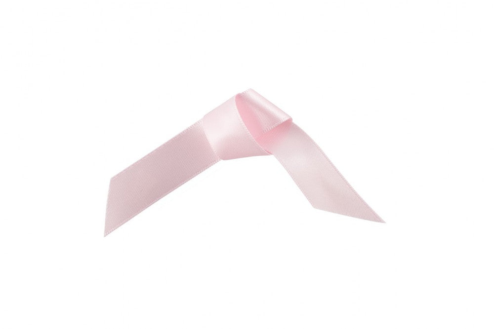 Woven Edge Satin Ribbon Shell Pink 25mm - The Cooks Cupboard Ltd