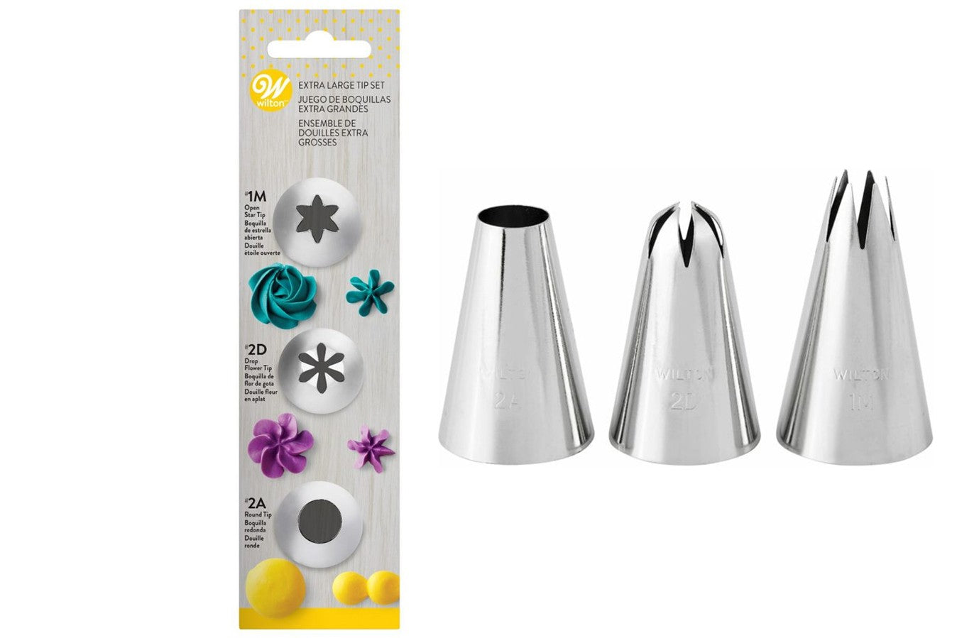 Wilton 1M, 2D and 2A Piping Nozzle Tip Set - Kate's Cupboard