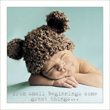 Greeting Card with Envelope - from small beginnings come great things ... - The Cooks Cupboard Ltd
