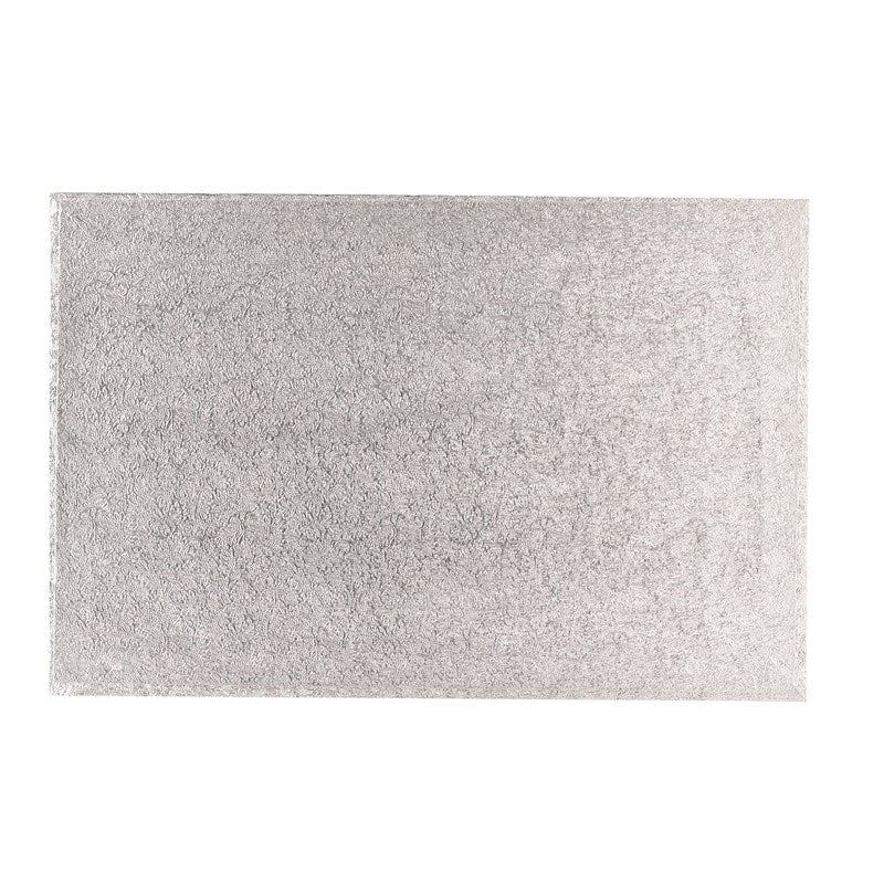 8'' x 10'' (254 x 203mm) Hardboard Rectangle Turn Edge Card Silver Fern (3mm thick) - The Cooks Cupboard Ltd