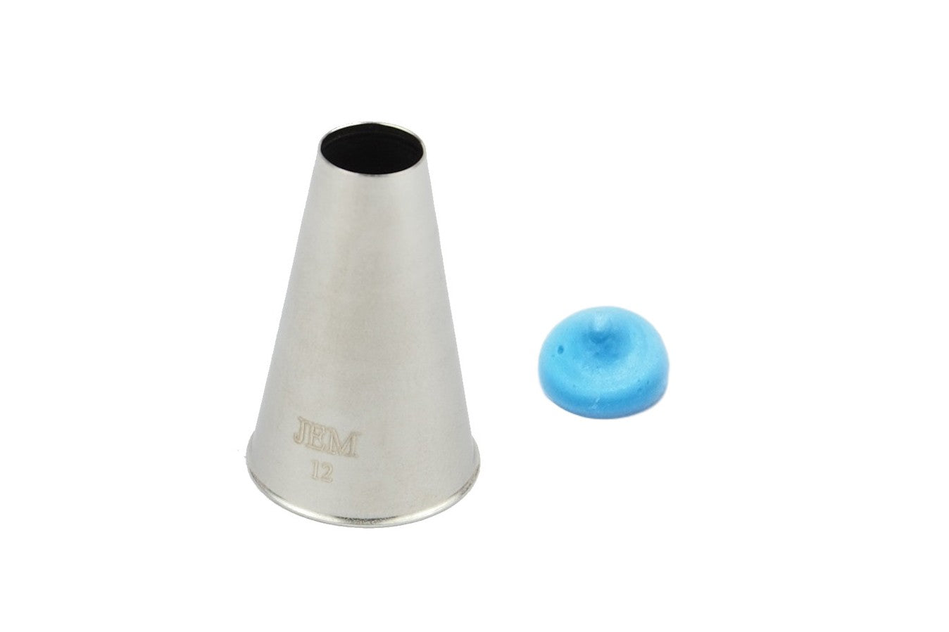 Jem 12 Plain Round Piping Nozzle Tip - The Cooks Cupboard Ltd