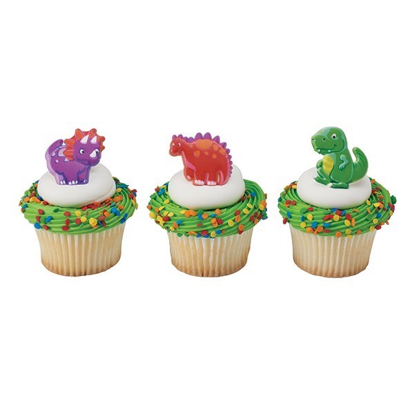 Dinosaur Ring Cupcake Pic Cake Decoration - Sold Singly