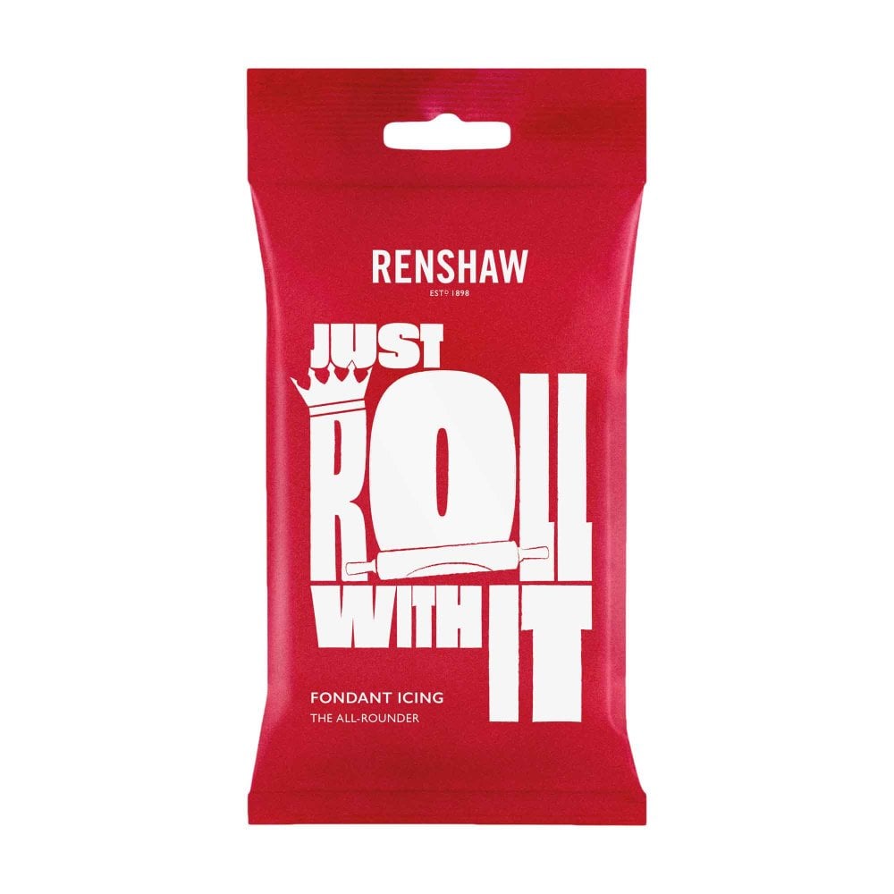 Renshaw Professional Sugar Paste Ready to Roll Fondant Just Roll with it Icing - White - 500g