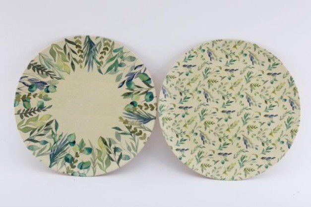Olive Grove Bamboo Dinner Plates - Assorted - The Cooks Cupboard Ltd