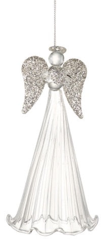 Decorative Hanging Glass Luxe Christmas Angel - Kate's Cupboard