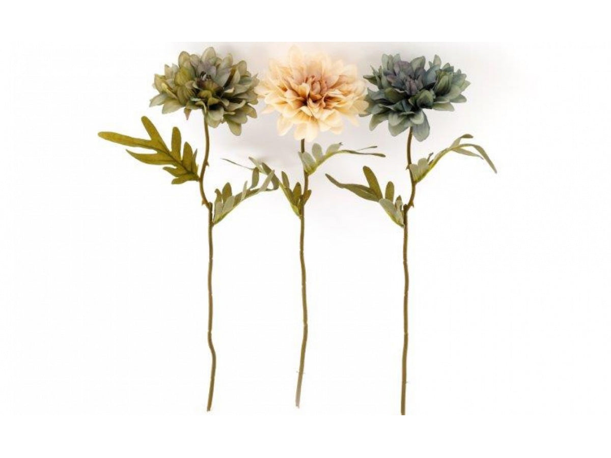 Faux Artificial Dahlia Flower Stem - Choose Colour - Sold Singly - Kate's Cupboard