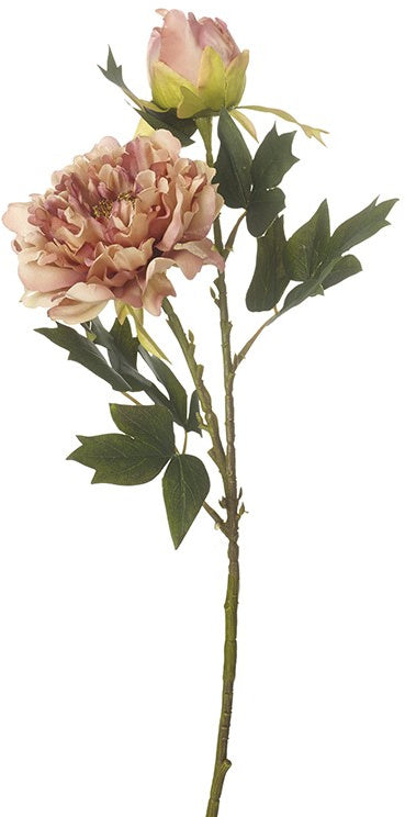 Artificial Dusky Rose Stem Faux Flower - Kate's Cupboard