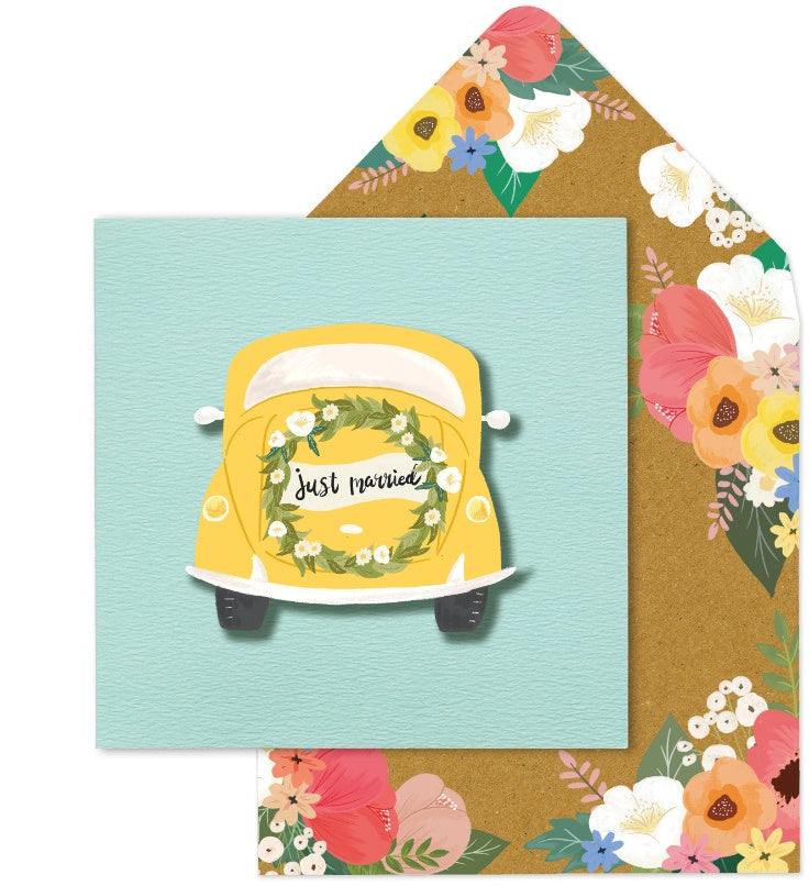 Greeting Card with Envelope - Just Married