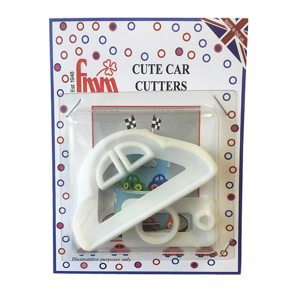 FMM Cute Car Cutter - 3 set - The Cooks Cupboard Ltd