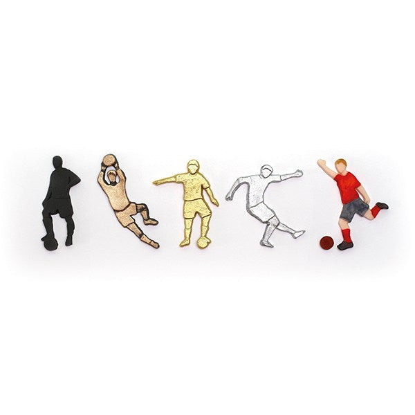 Katy Sue Mould - Footballer Silhouettes Football Players - The Cooks Cupboard Ltd