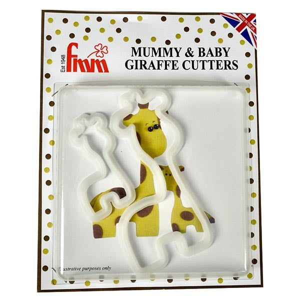 FMM Giraffe Mummy & Baby Cutters - Set of 2 - The Cooks Cupboard Ltd