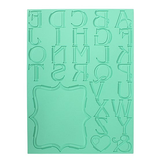 Pavoni - Lace Alphabet Letter Cake Lace Mat - The Cooks Cupboard Ltd