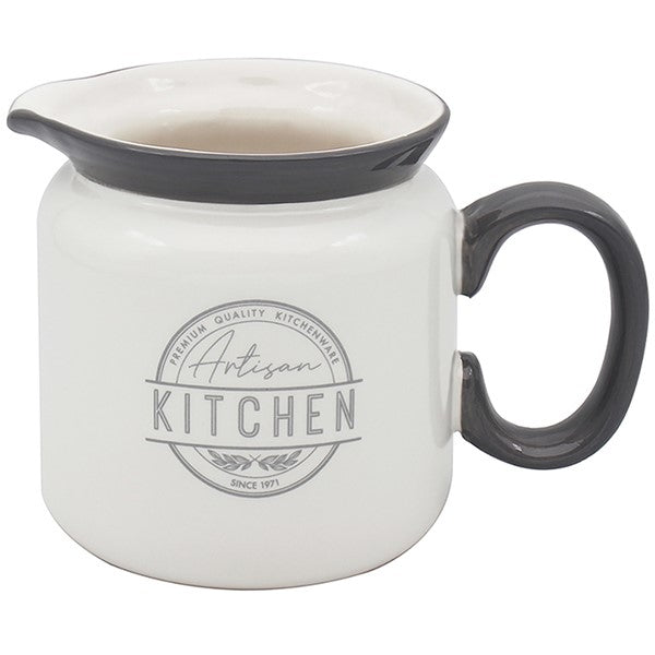 Artisan Kitchen Grey & White Jug - The Cooks Cupboard Ltd